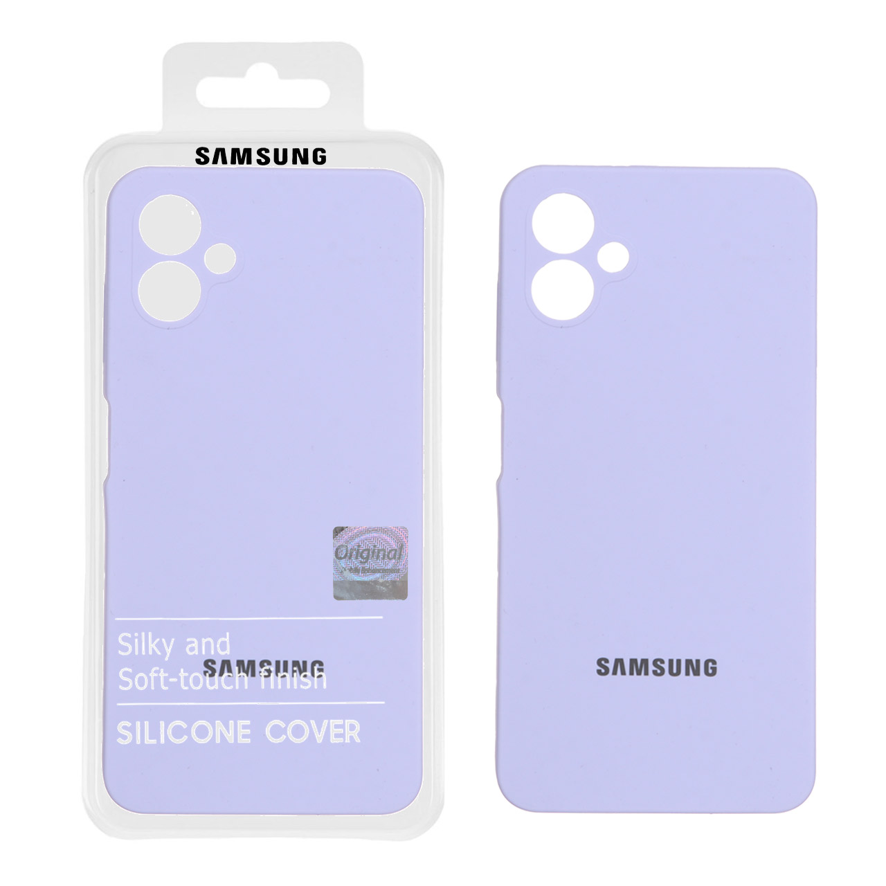 قاب سیلیکونی پاک کنی اورجینال Master Quality مدل Samsung Galaxy A06 - یاسی (پک دار)